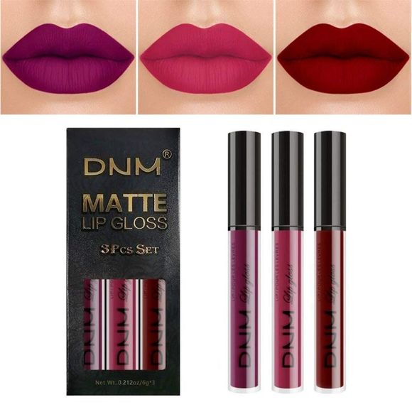 3Pcs Matte 24-hour Liquid Lipstick Sets